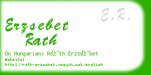 erzsebet rath business card